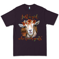 Plum Just a Girl Who Loves Goat Premium Tee - Bettercallsaul