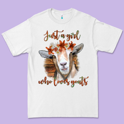 Just A Girl Who Loves Goat Premium Tee Designed By Bettercallsaul
