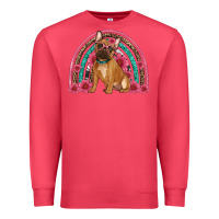 Cardinal french bulldog floral rainbow Premium Sweatshirt - Artiststas