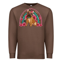 Chestnut french bulldog floral rainbow Premium Sweatshirt - Artiststas