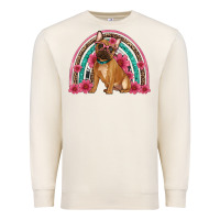 Sandshell french bulldog floral rainbow Premium Sweatshirt - Artiststas