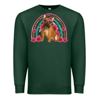 Sports Green french bulldog floral rainbow Premium Sweatshirt - Artiststas