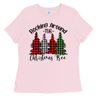 Bubblegum Pink Rockin' Around The Christmas Tree Ladies Tee - Bettercallsaul