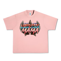 Salmon American mama Mother's Day Urban Heavy Tee - HowdyJamesFarm