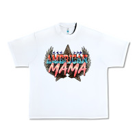 White American mama Mother's Day Urban Heavy Tee - HowdyJamesFarm