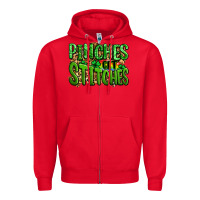 Red pinches get stitches st patricks Zipper Hoodie - LillyAllenDesigns