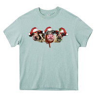 Arona christmas holstein cows Heavy Core Tee - LillyAllenDesigns