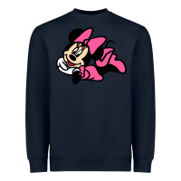 Navy Minnie Mouse Heavyweight Sweatshirt - CowhideDigitalArt