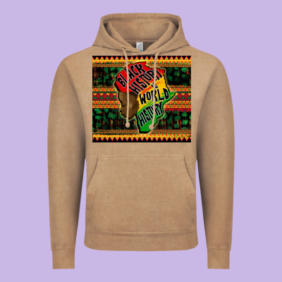 Black History Is World History Vintage Hoodie Designed By Cowgirlartshop