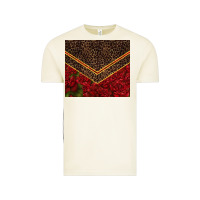 Vintage Arctic red roses with leopard Vintage Tee - TumblerDesignByShophia
