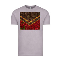 Vintage Zinc red roses with leopard Vintage Tee - TumblerDesignByShophia
