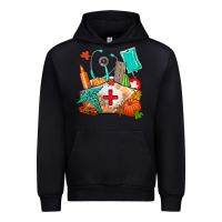 Black nurse  and fall Urban Hoodie - AdoDesignShop