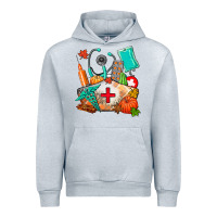 Heather Grey nurse  and fall Urban Hoodie - AdoDesignShop