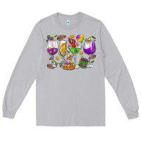 Moon Dust Mardi Gras wine glasses Long Sleeve Tee - HowdyJamesFarm