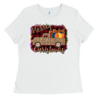 White Merry Christmas Truck Ladies Tee - Bettercallsaul
