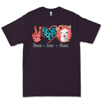 Plum Peace Love Goats Premium Tee - Bettercallsaul