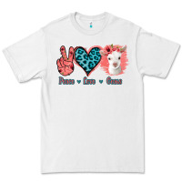 White Peace Love Goats Premium Tee - Bettercallsaul
