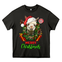 Asphalt merry christmas alpaca face Heavy Core Tee - LillyAllenDesigns