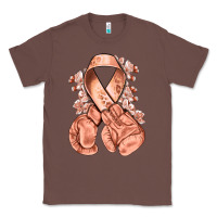 Chestnut Uterine Cancer peach ribbon with boxing gloves Classic Tee - NancyCooperArtShop