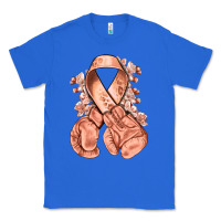 True Royal Uterine Cancer peach ribbon with boxing gloves Classic Tee - NancyCooperArtShop