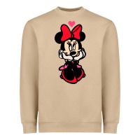 Mushroom Minnie Mouse Heavyweight Sweatshirt - CowhideDigitalArt