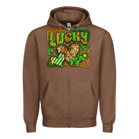 Chestnut lucky st patricks day hearts Zipper Hoodie - LillyAllenDesigns