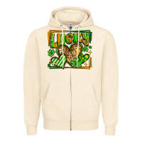 Sandshell lucky st patricks day hearts Zipper Hoodie - LillyAllenDesigns