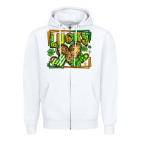Lucky St Patricks Day Hearts Zipper Hoodie | Teevron