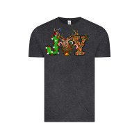 Christmas Joy Reindeer Vintage Tee | Teevron