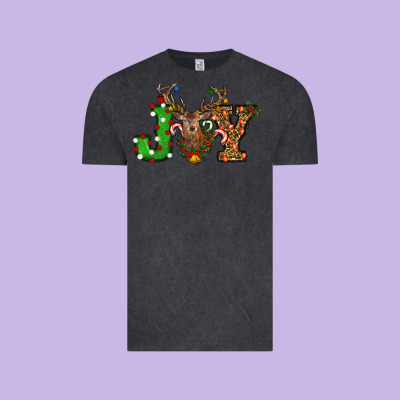 Christmas Joy Reindeer Vintage Tee Designed By Ranaportraitstore