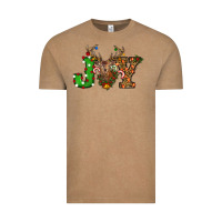 Vintage Coffee Christmas Joy Reindeer Vintage Tee - RanaPortraitStore