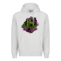 Dove Grey halloween patch Premium Hoodie - BundleAndBundleShop