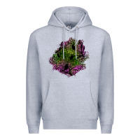 Heather Grey halloween patch Premium Hoodie - BundleAndBundleShop