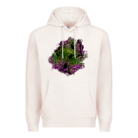 Pale Pink halloween patch Premium Hoodie - BundleAndBundleShop