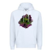 White halloween patch Premium Hoodie - BundleAndBundleShop