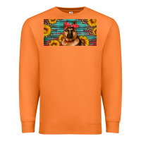 Carrot german shepherd with sunflowers license plate Premium Sweatshirt - Artiststas