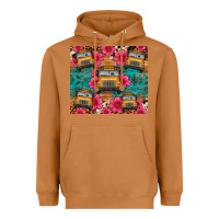 Meerkat school bus leopard cowhide Heavyweight Hoodie - Artiststas