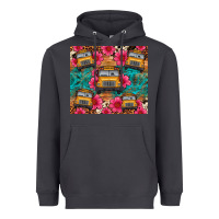 Smoke school bus leopard cowhide Heavyweight Hoodie - Artiststas