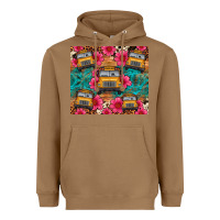 Toasted Coconut school bus leopard cowhide Heavyweight Hoodie - Artiststas