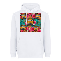 White school bus leopard cowhide Heavyweight Hoodie - Artiststas