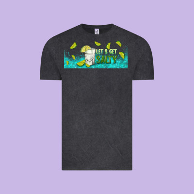 Let's Get Salty With Lime Vintage Tee Designed By Tumblerdesignbyshophia