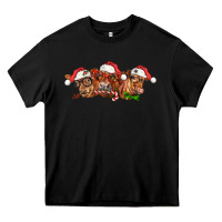 Black christmas red angus cows Heavy Core Tee - LillyAllenDesigns