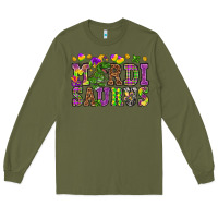 Army Green Mardi Saurus Long Sleeve Tee - HowdyJamesFarm