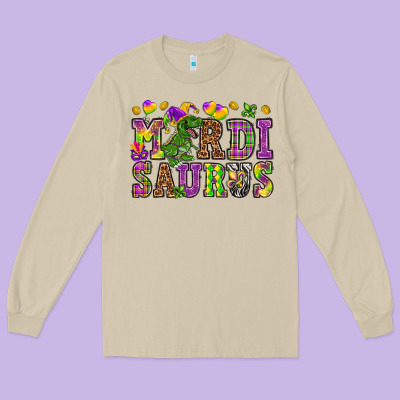 Mardi Saurus Long Sleeve Tee Designed By Howdyjamesfarm