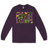 Plum Mardi Saurus Long Sleeve Tee - HowdyJamesFarm