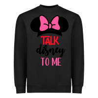 Black Minnie Mouse Heavyweight Sweatshirt - CowhideDigitalArt