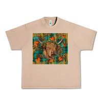 Burro Western Fall Cow Urban Heavy Tee - RanaPortraitStore
