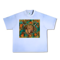 Grape Ice Western Fall Cow Urban Heavy Tee - RanaPortraitStore