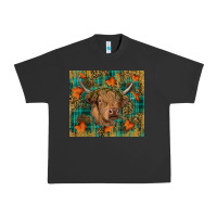Pigment Black Western Fall Cow Urban Heavy Tee - RanaPortraitStore