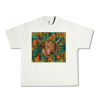 Pistachio Western Fall Cow Urban Heavy Tee - RanaPortraitStore